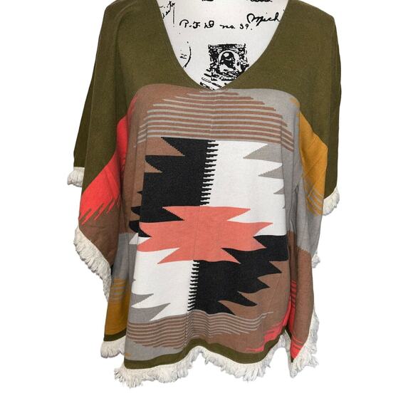 Designer’s Closet by billabong poncho Shirt Womens Size Small medium‎ oversized - Picture 3 of 14